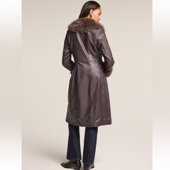 Old Navy X Anna Sui Vegan Leather Coat - Picture 3 of 7